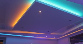 Натяжной потолок с подсветкой Норильск, цена от 2089 руб.
